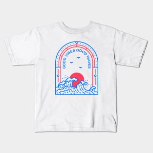 Good Vibes Good Waves 2 Kids T-Shirt